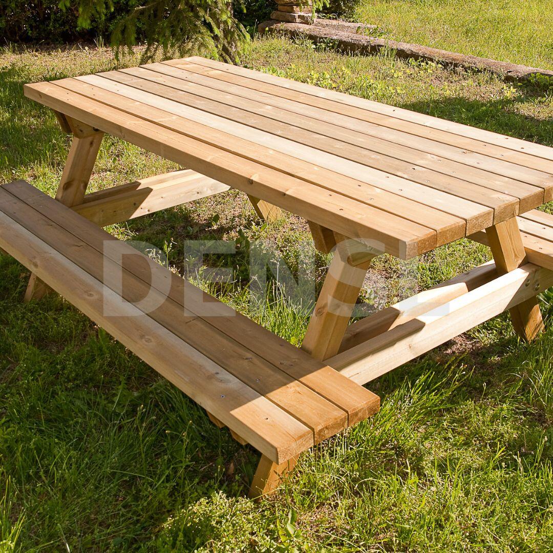 Mesa picnic madera 40mm. 150 x 180 cm