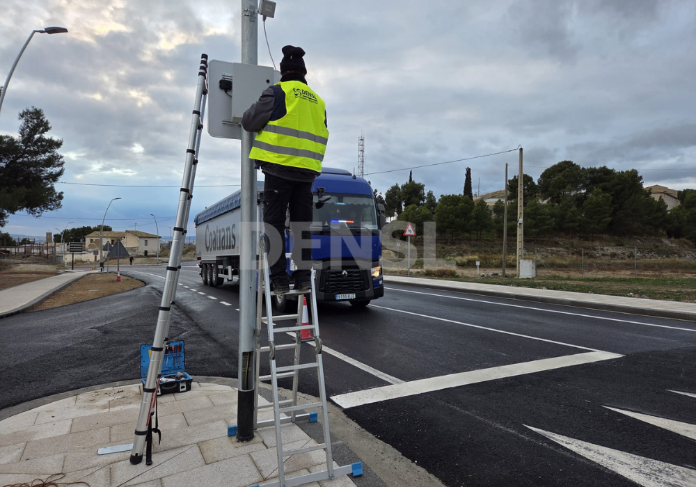 Paso de peatones iluminado realizado en Zaragoza por DENSL.